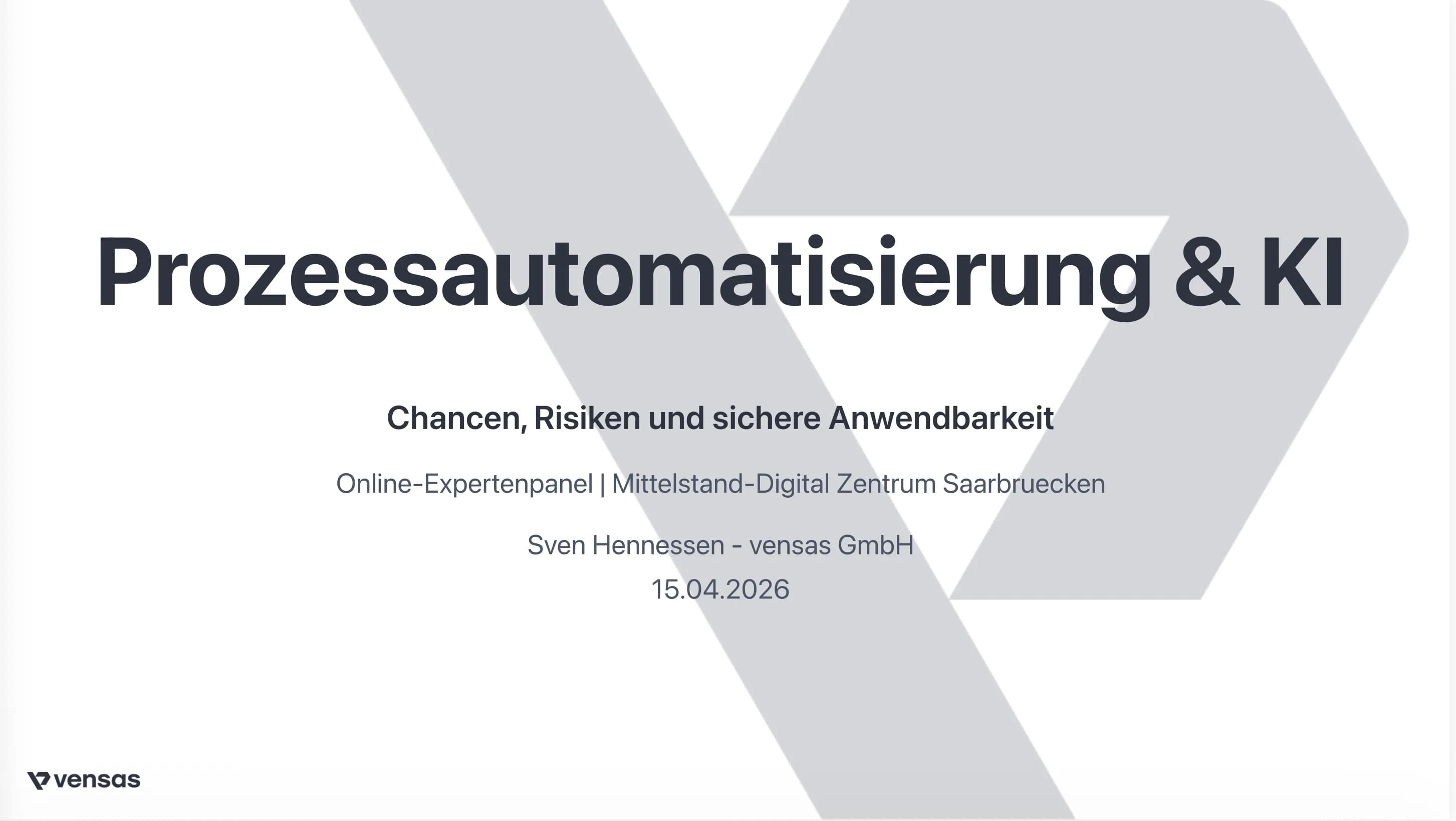 Online Expert Panel: Process Automation Supported by Generative AI