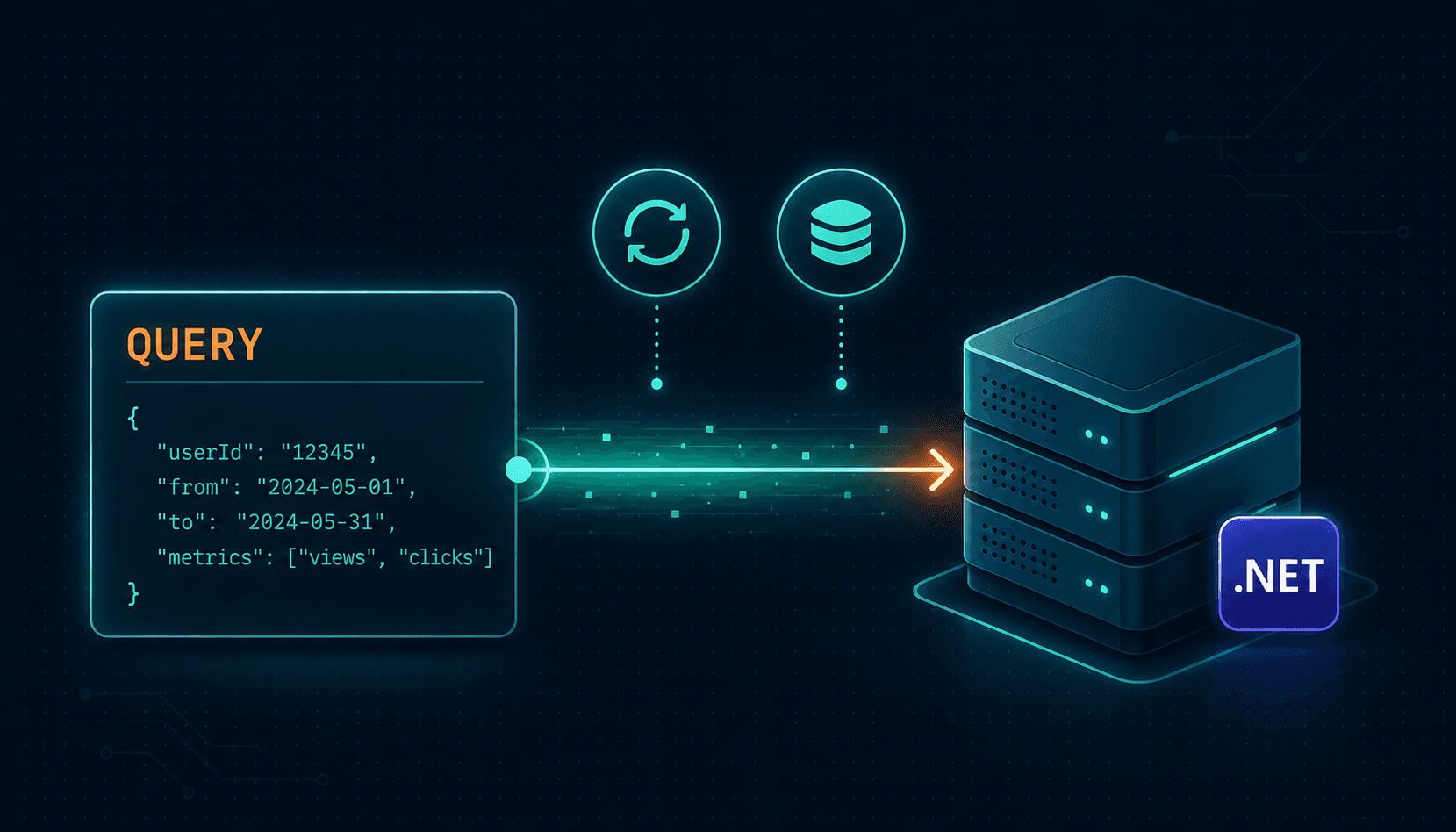 La nouvelle méthode HTTP QUERY – et comment l'utiliser dès aujourd'hui avec .NET 10 Une requête HTTP utilisant le verbe QUERY transporte un corps JSON vers un serveur, à côté du logo .NET et d'icônes pour la mise en cache et la répétabilité