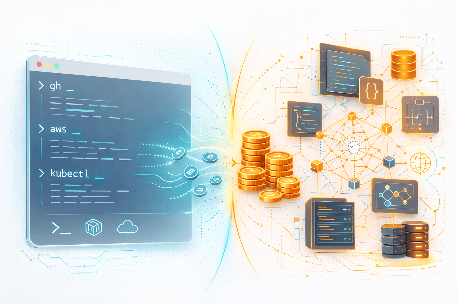 MCP vs CLI Tools: The Cost Comparison Every AI Developer Needs to See Terminal window showing CLI commands alongside MCP protocol diagrams